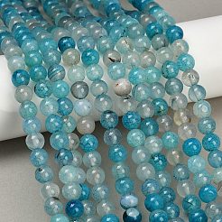 Natural Agate Beads Strands&nbsp;G-J361-01-8mm