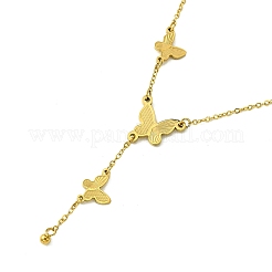 Ion Plating(IP) 304 Stainless Steel Pendant Necklaces&nbsp;NJEW-R265-01G