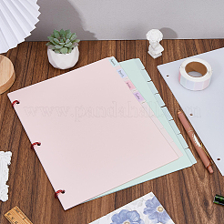 48Pcs 3 Colors PP Plastic Binder Index Divider Sheets&nbsp;DIY-DC0003-82