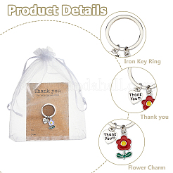 10Pcs Alloy Enamel Keychain&nbsp;KEYC-HS00007