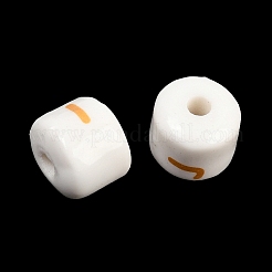 Handmade Printed Porcelain Beads&nbsp;PORC-T136-01A