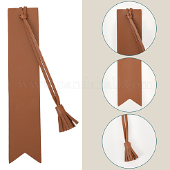 5Pcs 5 Colors PU Leather Tassel Bookmark&nbsp;AJEW-GF0011-83