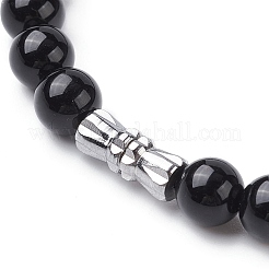 Natural Mixed Gemstone Graduated Beaded Necklace&nbsp;NJEW-JN04483