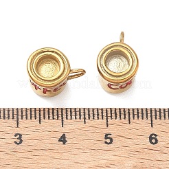 304 Stainless Steel Enamel Pendants&nbsp;STAS-K330-01G