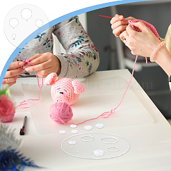 Acrylic Measuring Tool for Doll Craft Eyes&nbsp;TOOL-WH0155-110B-03