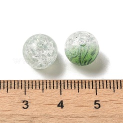 Duotone Spray Painted Crackle Acrylic Beads&nbsp;OACR-G029-02D