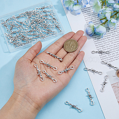 60Pcs Tibetan Style Alloy Connector Charms&nbsp;TIBE-FI0001-01