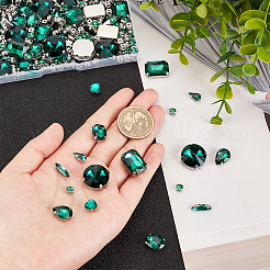 270Pcs 8 Style Gradient Color Sew on Rhinestone&nbsp;DIY-OC0010-34