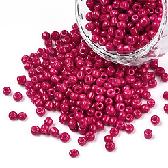 8/0 Baking Paint Glass Seed Beads&nbsp;SEED-R051-07B-03