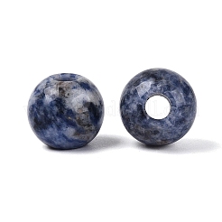 Natural Blue Spot Jasper European Beads&nbsp;G-Q602-09C-07