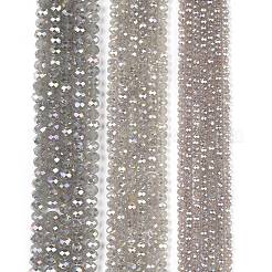 Electroplate Glass Beads Strands&nbsp;EGLA-A044-J8mm-B10