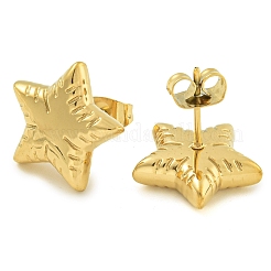 Ion Plating(IP) 304 Stainless Steel Stud Earrings for Women&nbsp;EJEW-S227-36G