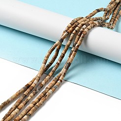 Natural Picture Jasper Beads Strands&nbsp;G-I326-09