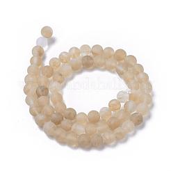 Coffee Watermelon Stone Glass Beads Strands&nbsp;G-D687-6mm