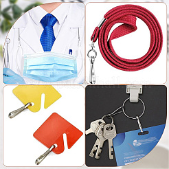 150Pcs 304 Stainless Steel Push Gate Snap Keychain Clasps&nbsp;STAS-SP0001-87