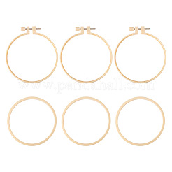 Plastic Imitation Bamboo Cross Stitch Embroidery Hoops&nbsp;TOOL-TADJ0001-03C