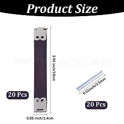 2 Bags Iron Metal Internal Flex Frame Kiss Clasp&nbsp;PURS-CL0001-39A