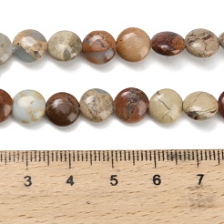 Natural Aqua Terra Jasper Beads Strands&nbsp;G-Z110-E01-8mm