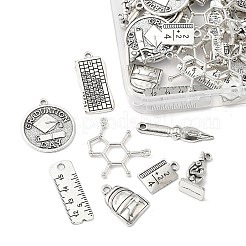 40Pcs 8 Styles Tibetan Style Alloy Pendants&nbsp;TIBE-FP0001-17