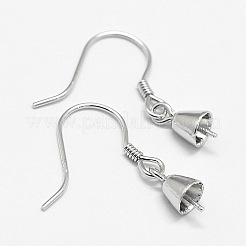 Anti-Tarnish Rhodium Plated 925 Sterling Silver Earring Hooks&nbsp;STER-N0001-010