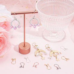 48Pcs 4 Colors 316L Surgical Stainless Steel Hoop Earring Findings&nbsp;STAS-SC0008-51