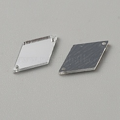 Rhombus Acrylic Mirror Sew on Rhinestone&nbsp;FIND-WH0155-029A