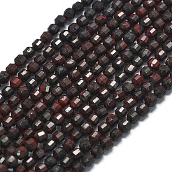 Natural Brecciated Jasper Beads Strands&nbsp;G-A260-A03-01