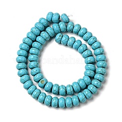 1 Strand Synthetic Turquoise Rondelle Beads Strand&nbsp;X-TURQ-G109-10x6mm-06