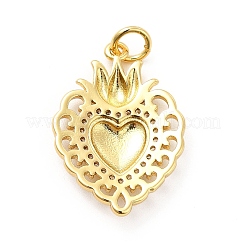 Rack Plating Brass Micro Pave Cubic Zirconia Pendants&nbsp;X-KK-K270-16G