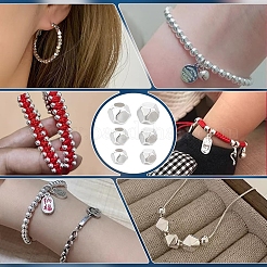 30Pcs 3 Styles 925 Sterling Silver Spacer Beads&nbsp;STER-PH0002-51