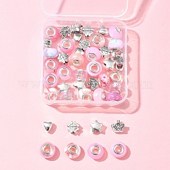 DIY Tibetan Style Alloy & Resin European Beads Making Finding Kits&nbsp;DIY-FS0006-78C