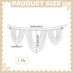 1Pc Polyester & Rhinestone Sexy Shoulder Bra Body Chain&nbsp;AJEW-WR0002-65