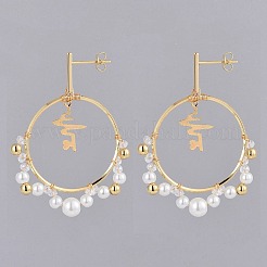 Dangle Stud Earrings&nbsp;EJEW-JE04065-01