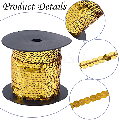 1 Roll Plastic Paillette/Sequins Chain Rolls&nbsp;KY-CY0001-14A