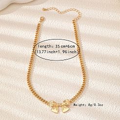 Alloy Bowknot Choker Necklaces for Women&nbsp;FS-WG3DD5E-02