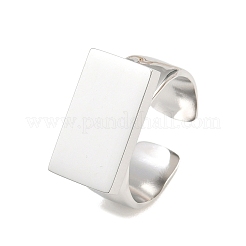 304 Stainless Steel Cuff Open Rings&nbsp;SA-CBA065A-08P