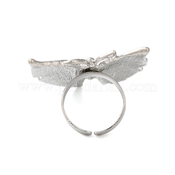 Butterfly Alloy Open Cuff Rings for Women&nbsp;LS-RJEW-U006-06A-P
