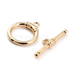 Brass Toggle Clasps&nbsp;KK-FH0001-61