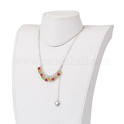 Brass Pendant Necklaces&nbsp;NJEW-JN02049-04