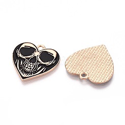 Halloween Theme Alloy and Enamel Pendants&nbsp;ENAM-T021-30G-02