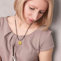 8Pcs 4 Styles Rack Plating Brass Cage Pendants&nbsp;KK-DC0002-45
