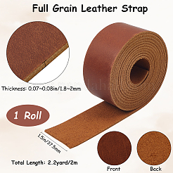 1.6M Flat AB Grade Cowhide Leather Cord&nbsp;AJEW-WH0007-59C-05