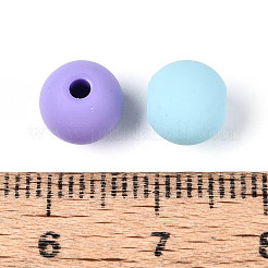 Frosted Opaque Acrylic Beads&nbsp;FACR-T008-04M-01