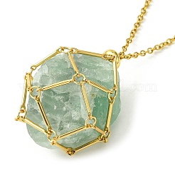 304 Stainless Steel Macrame Pouch Braided Gemstone Holder&nbsp;X-NJEW-JN04468-08