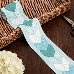 5M Leaf Jacquard Polyester Ribbon&nbsp;OCOR-WR0002-20B