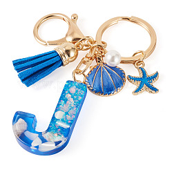 Star Resin & Shell Keychains&nbsp;KEYC-TAC00087-01J
