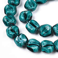 Handmade Milleflori Glass Beads Strands&nbsp;X-LAMP-M018-01A-10