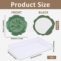 50Pcs Adhesive Wax Seal Stickers&nbsp;DIY-CA0006-16O