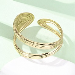 304 Stainless Steel Cuff Bangles for Women&nbsp;LS-BJEW-B150-02G