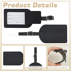 6Pcs PU Leather Luggage Tag&nbsp;AJEW-ME0002-09B